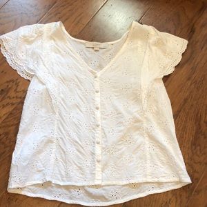 Loft white top